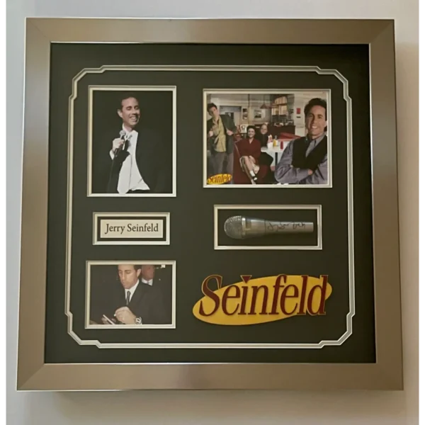 Framed Jerry Seinfeld Autographed Microphone - Image 2