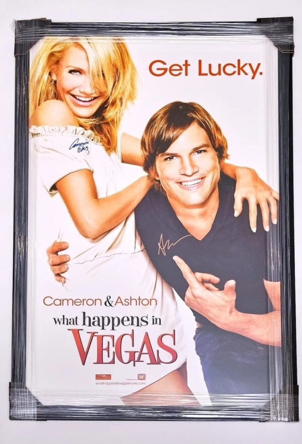 Framed "What Happens In Vegas" Autographed Movie Poster