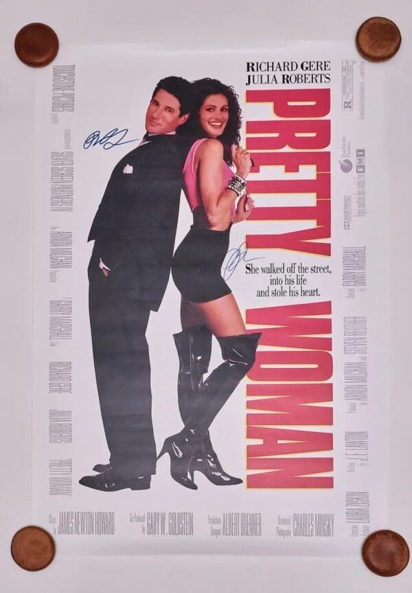 Pretty Woman Movie Poster Signed by Julia Roberts and Richard Gere