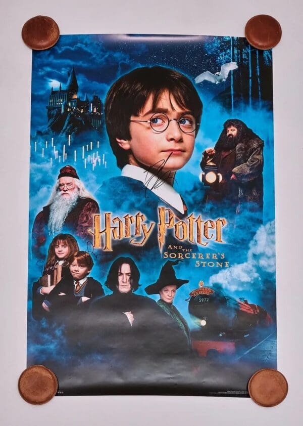 "Harry Potter and the Sorcerer's Stone" Autographed Movie Poster