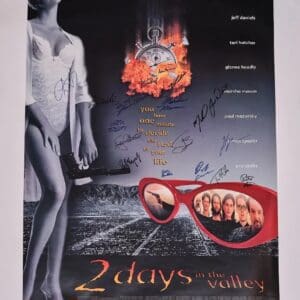 2 Days in the Valley Cast Signed Movie Poster