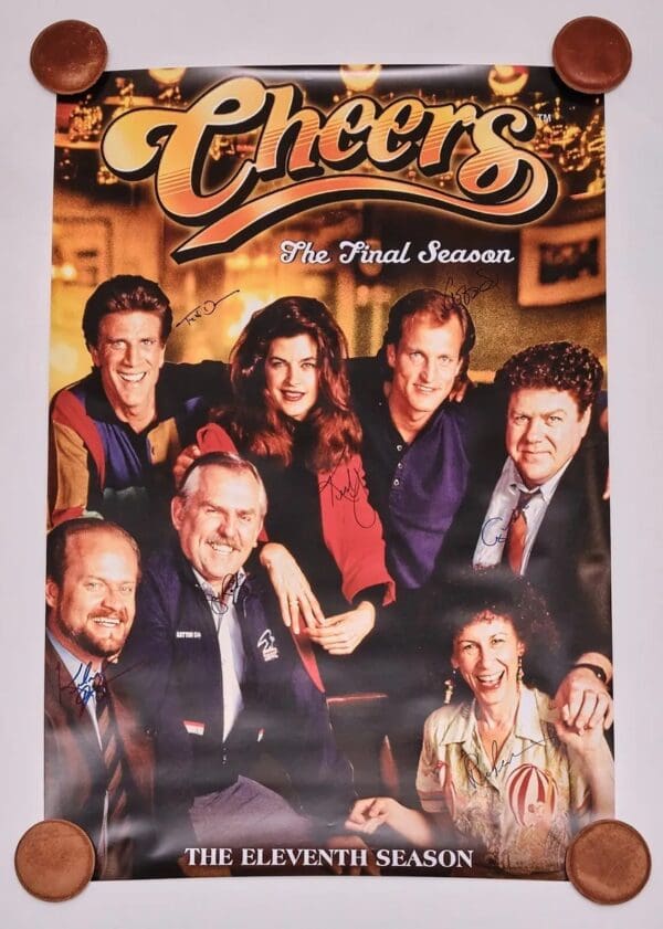 "Cheers" Full Cast Signed Poster