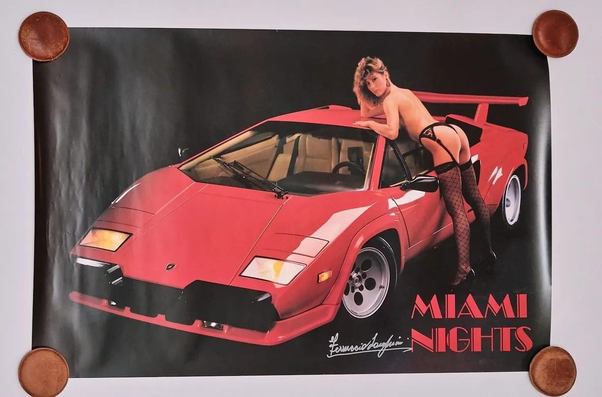 Ferruccio Lamborghini Autographed Poster