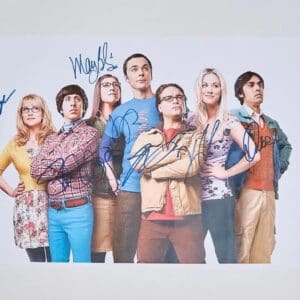 Big Bang Theory Full Cast Autographed Mini Poster