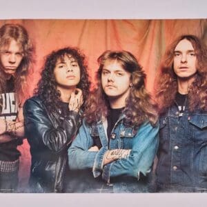 Metallica Band Signed Poster Music