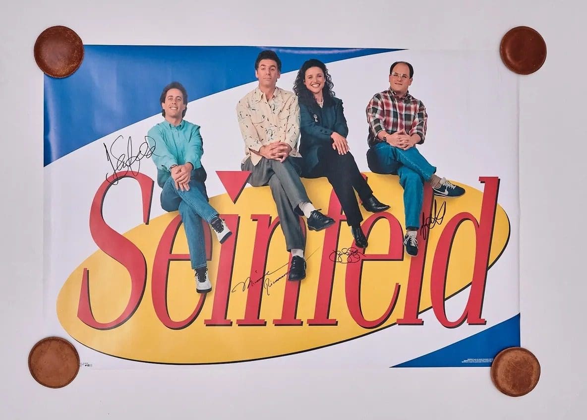 Seinfeld Cast Autographed Poster