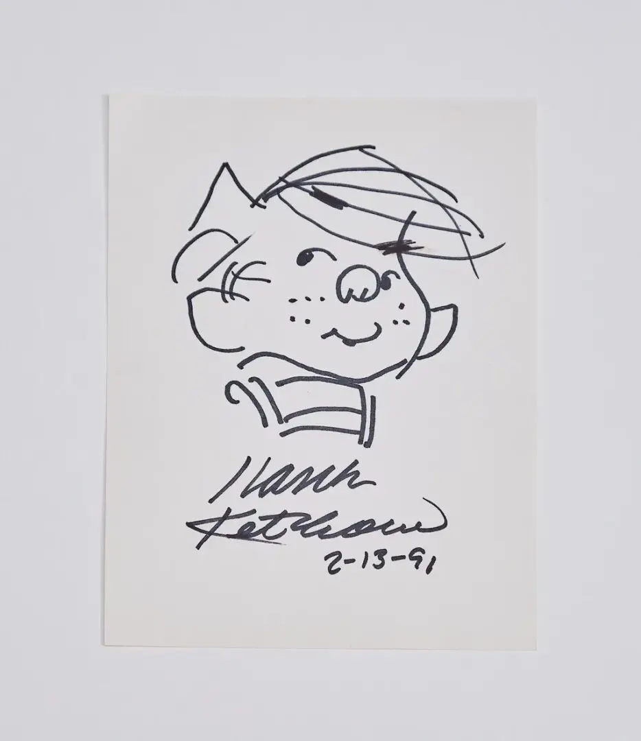 Hank Ketcham Sketch of Dennis
