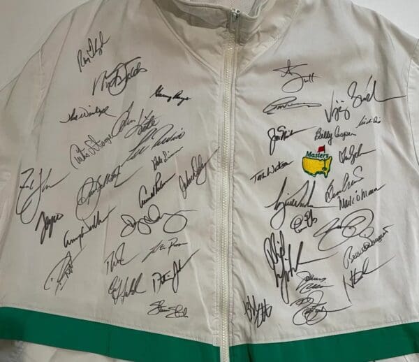 Golf Autographed Jacket Signed at multiple events