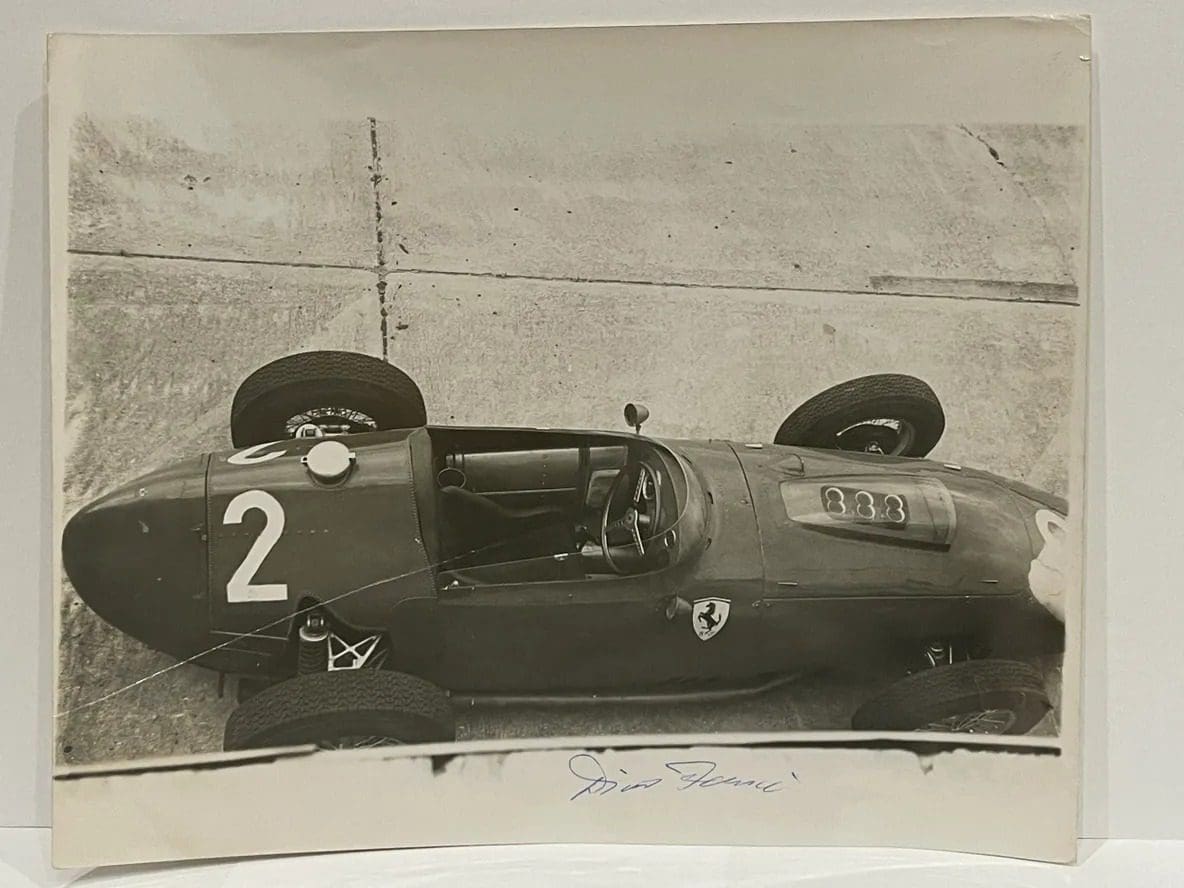 Dino Ferrari 10x8 Autographed Photo RARE