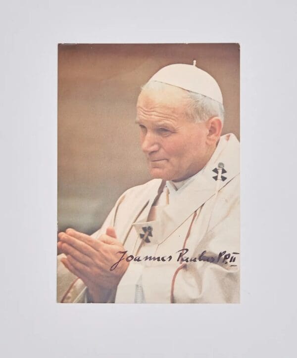 Pope John Paul II Autographed 4x6 Photo