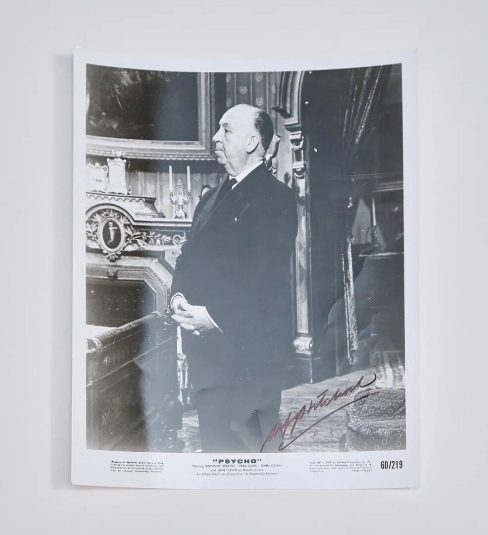 Alfred Hitchcock Autographed 8x10 Photo