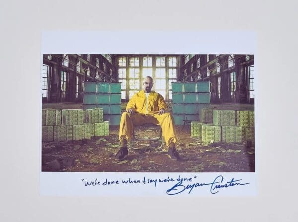 Breaking Bad Photo Autographed by Bryan Cranston