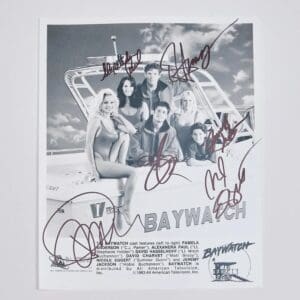 Baywatch Cast Pamela Anderson Signed 8x10 Photo