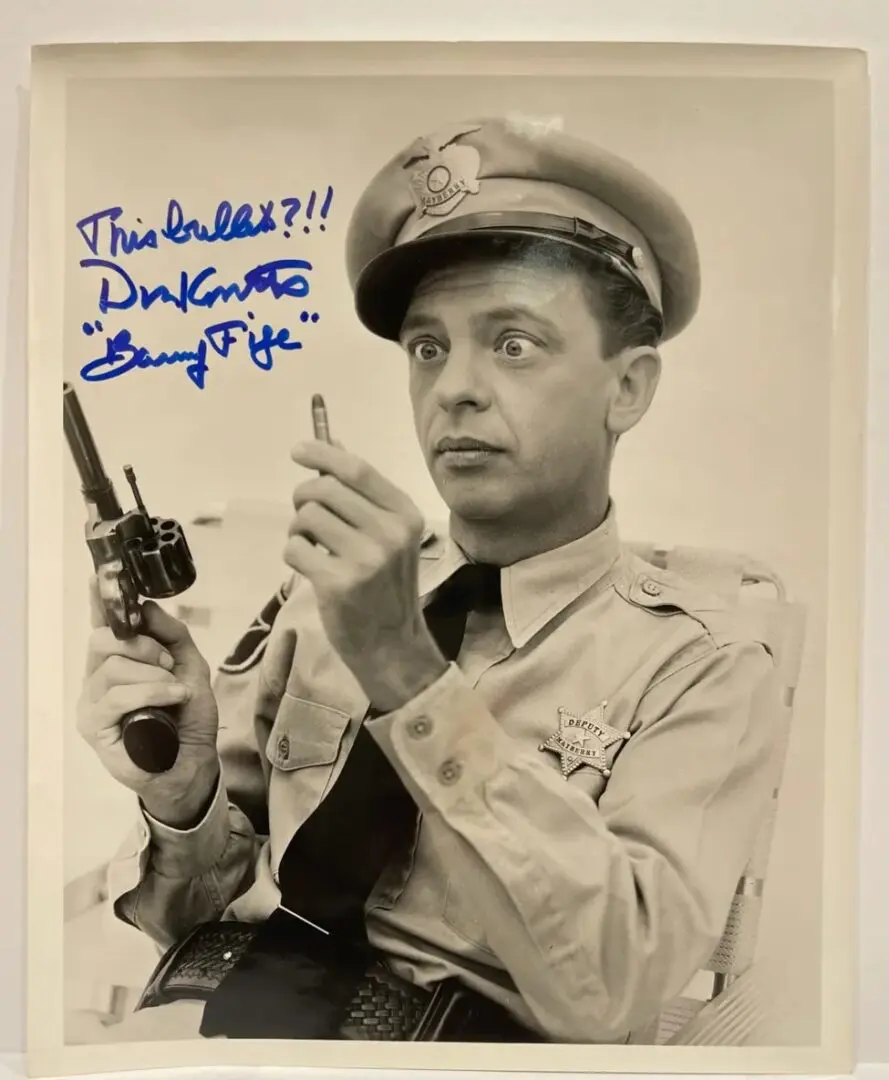 Andy Griffith Don Knotts Autographed Photo