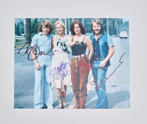 ABBA Band Signed 10x8 Group Photo