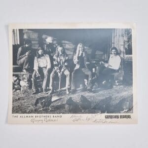 Black and white photo of a band.