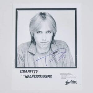 Black and white signed band photo.