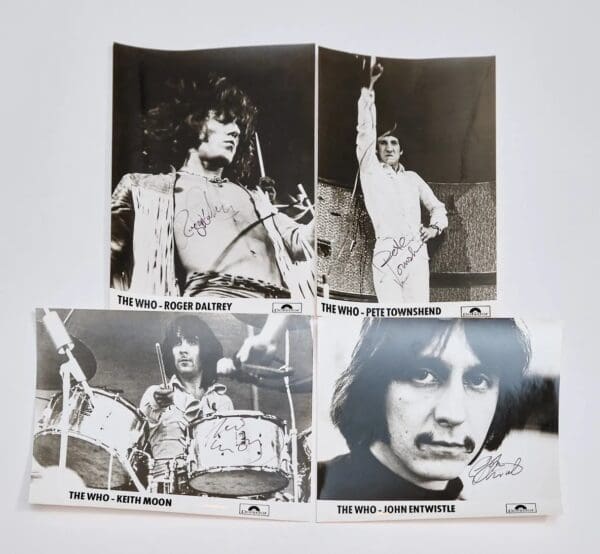 "The Who" Autographed Photos Group Set