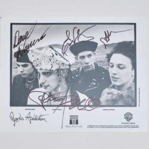 Black-and-white photo with multiple signatures.