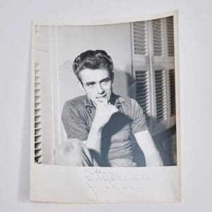 James Dean Autographed 8x10 Portrait Photo