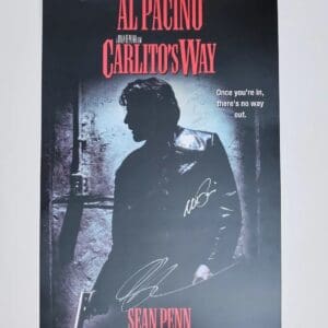 Movie poster for "Carlito's Way" with silhouette.