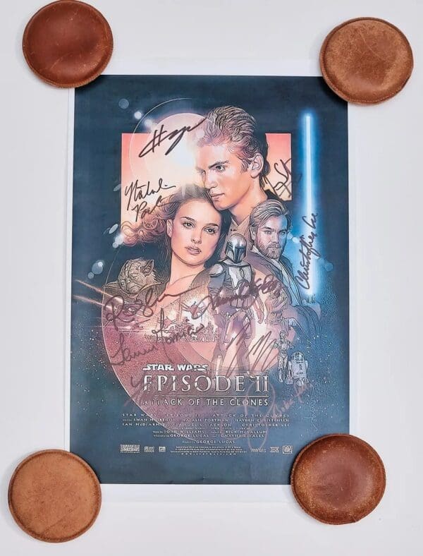 "Star Wars Episode II" Cast Autographed Mini Movie Poster