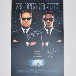 Men in Black movie poster with signatures.