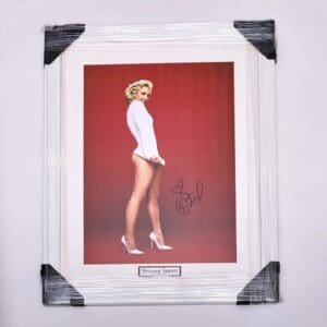 Framed Britney Spears Autographed Set Photo