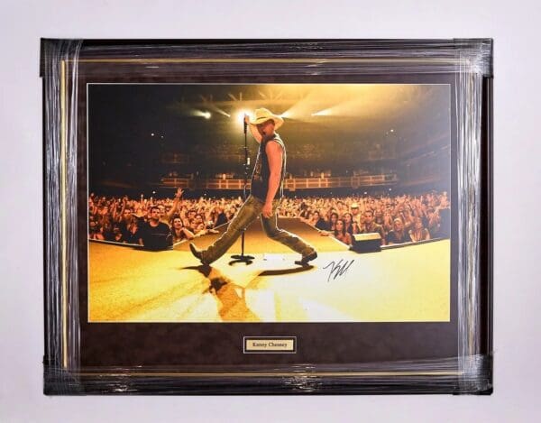 Framed Kenny Chesney Autographed Poster