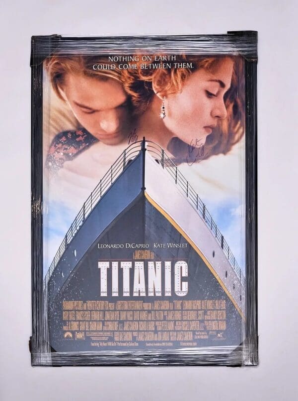 Framed Titanic Movie Autographed Movie Poster