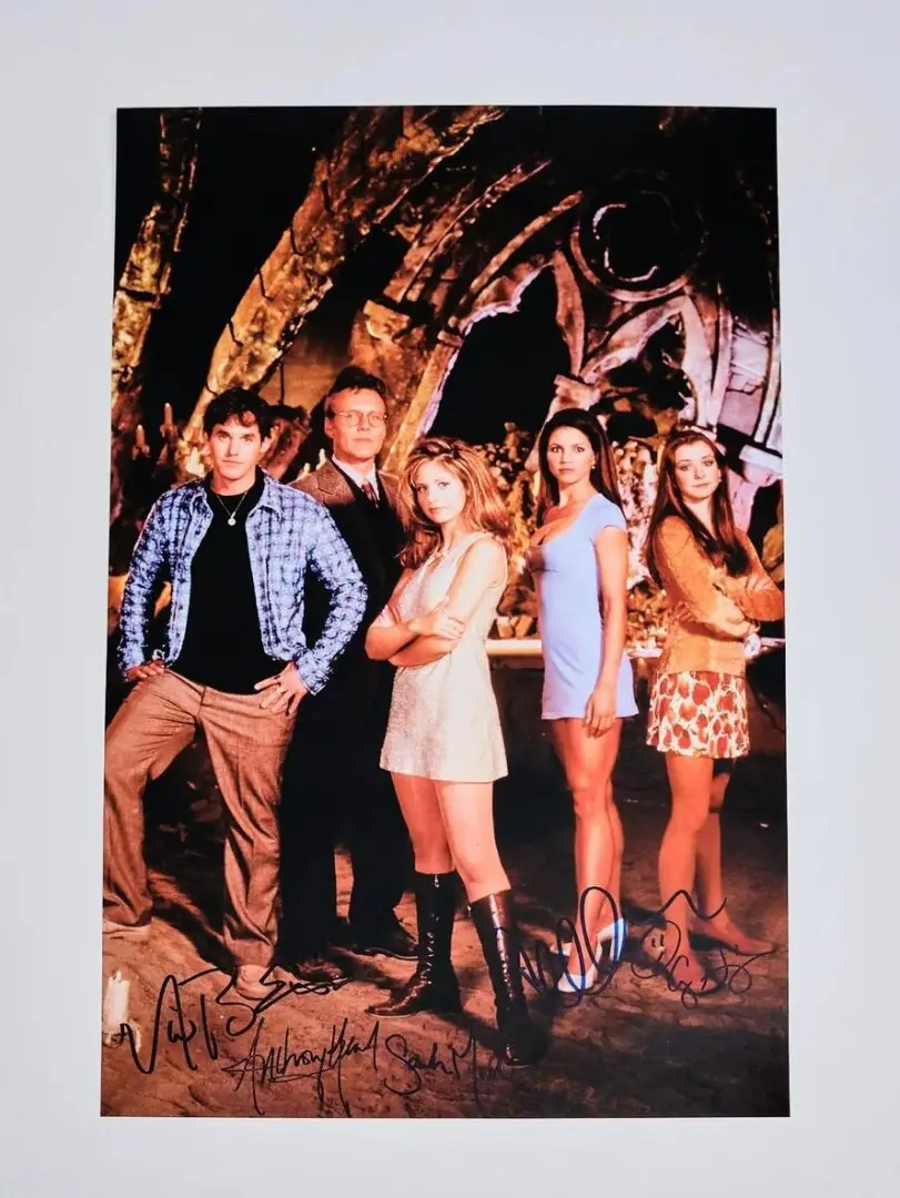 Buffy The Vampire Slayer Cast Signed Mini Poster