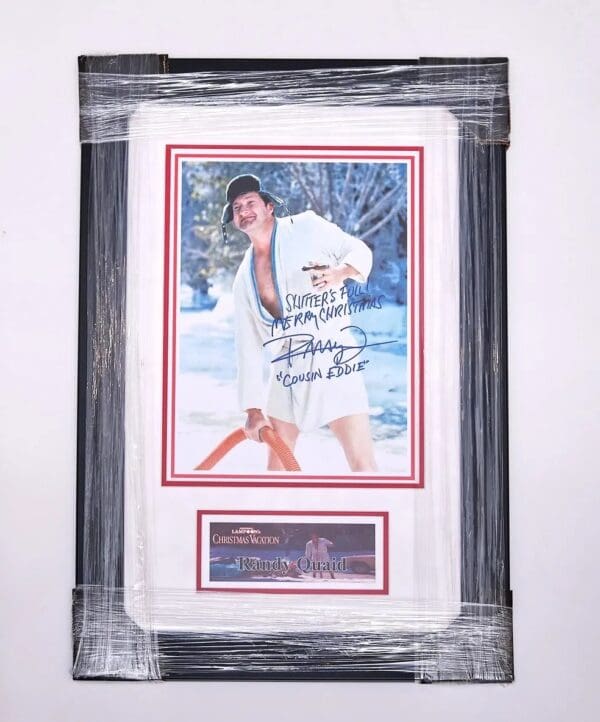 Framed "Christmas Vacation" Randy Quaid Autographed Photo