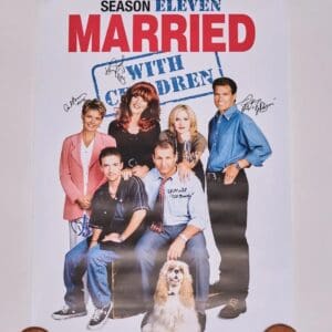 Married With Children Cast Autographed Poster