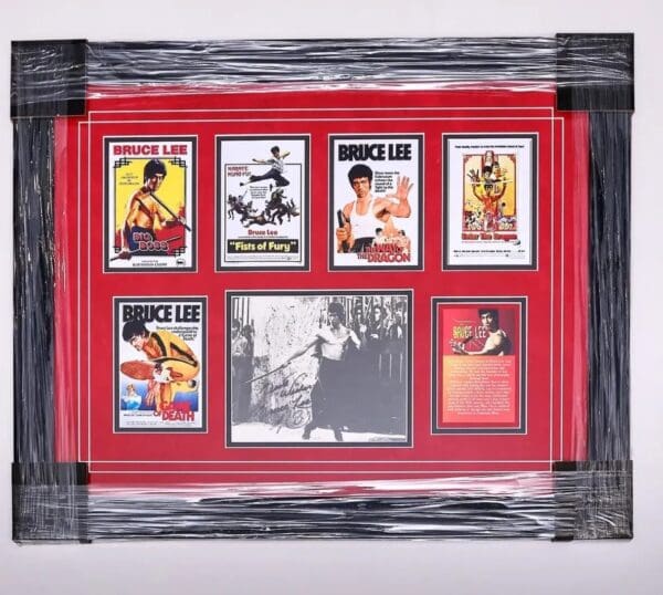 Framed Bruce Lee Autographed Photo