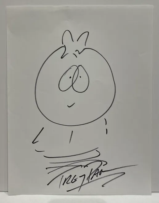 South Park Trey Parker Autographed Sketch Butters