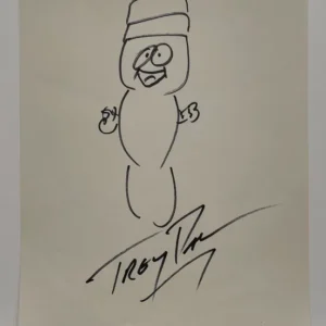 South Park Trey Parker Autographed Sketch Mr.Hankey
