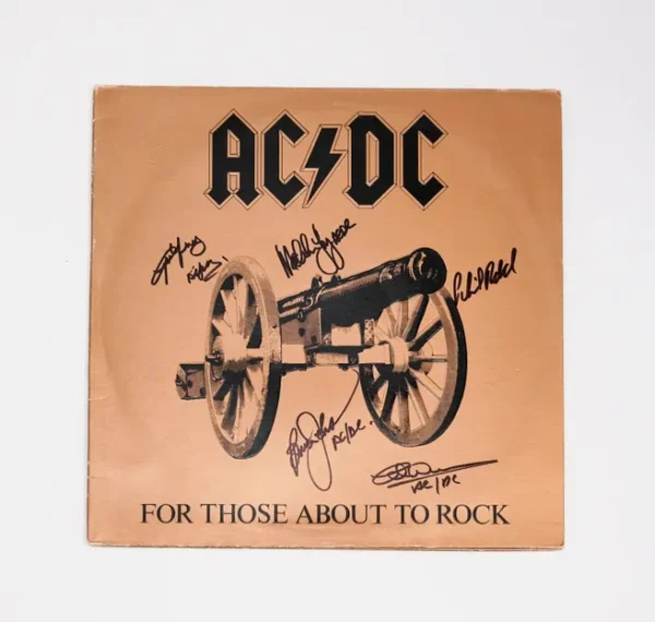 AC DC For Those About To Rock Autographed Album