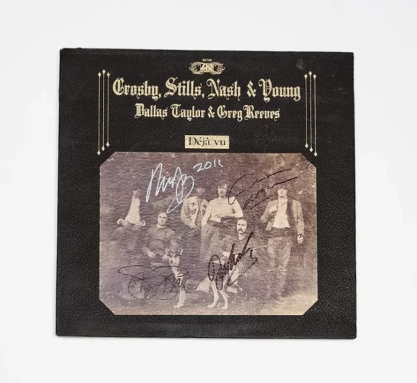 Crosby, Stills, Nash and Young Autographed Album