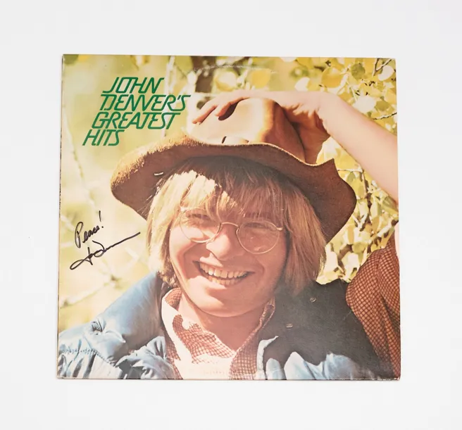 John Denver Signed Album John Denver is Greatest Hits