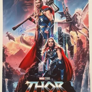 Thor Love and Thunder Autographed Poster