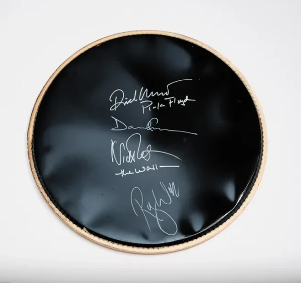 Pink Floyd Autographed Drum Head