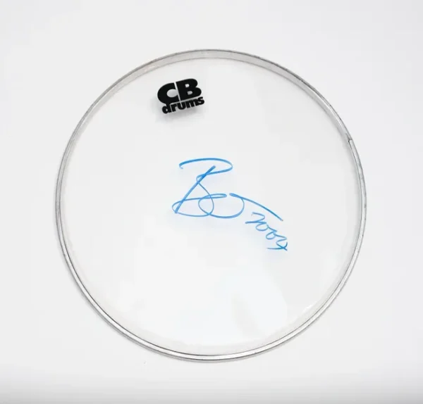 David Bowie Autographed Drum Head