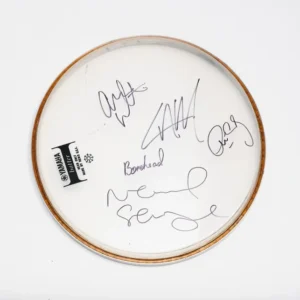 Oasis Band Autographed Drum Head