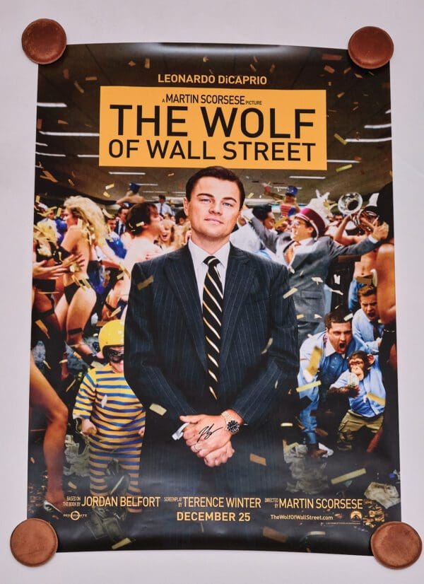 "Wolf of Wall Street" Autographed Poster