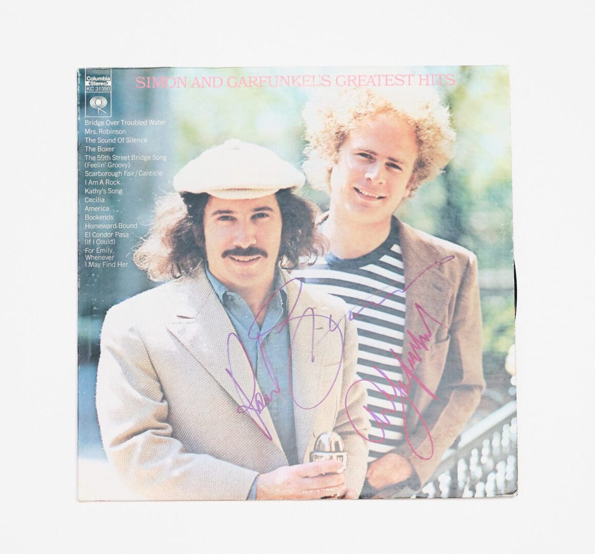 Simon and Garfunkel Autographed Album Greatest Hits