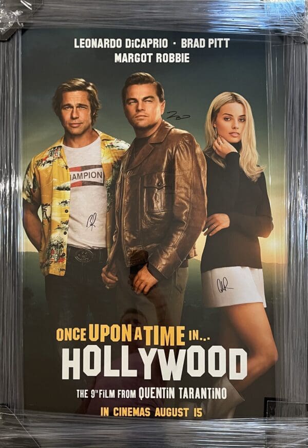 *Framed* "Once Upon a Time in Hollywood" Autographed Poster