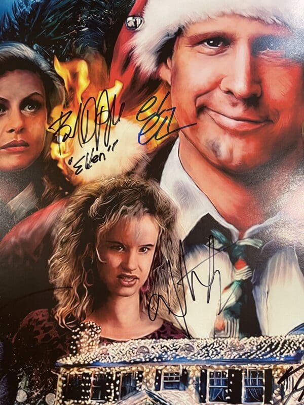 "Christmas Vacation" Cast Autographed Movie Poster  - Image 3