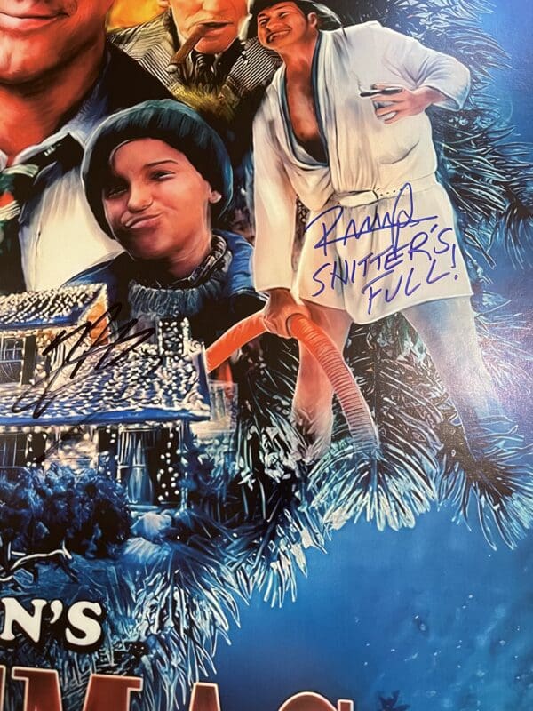 "Christmas Vacation" Cast Autographed Movie Poster  - Image 4