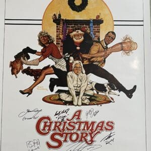 A Christmas Story Cast Autographed Movie Poster