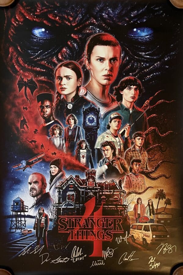 "Stranger Things - Season 4" Autographed Poster